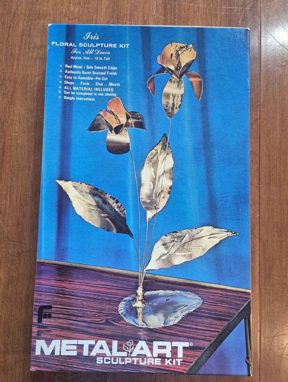 1970's Floral Metal Art Kit